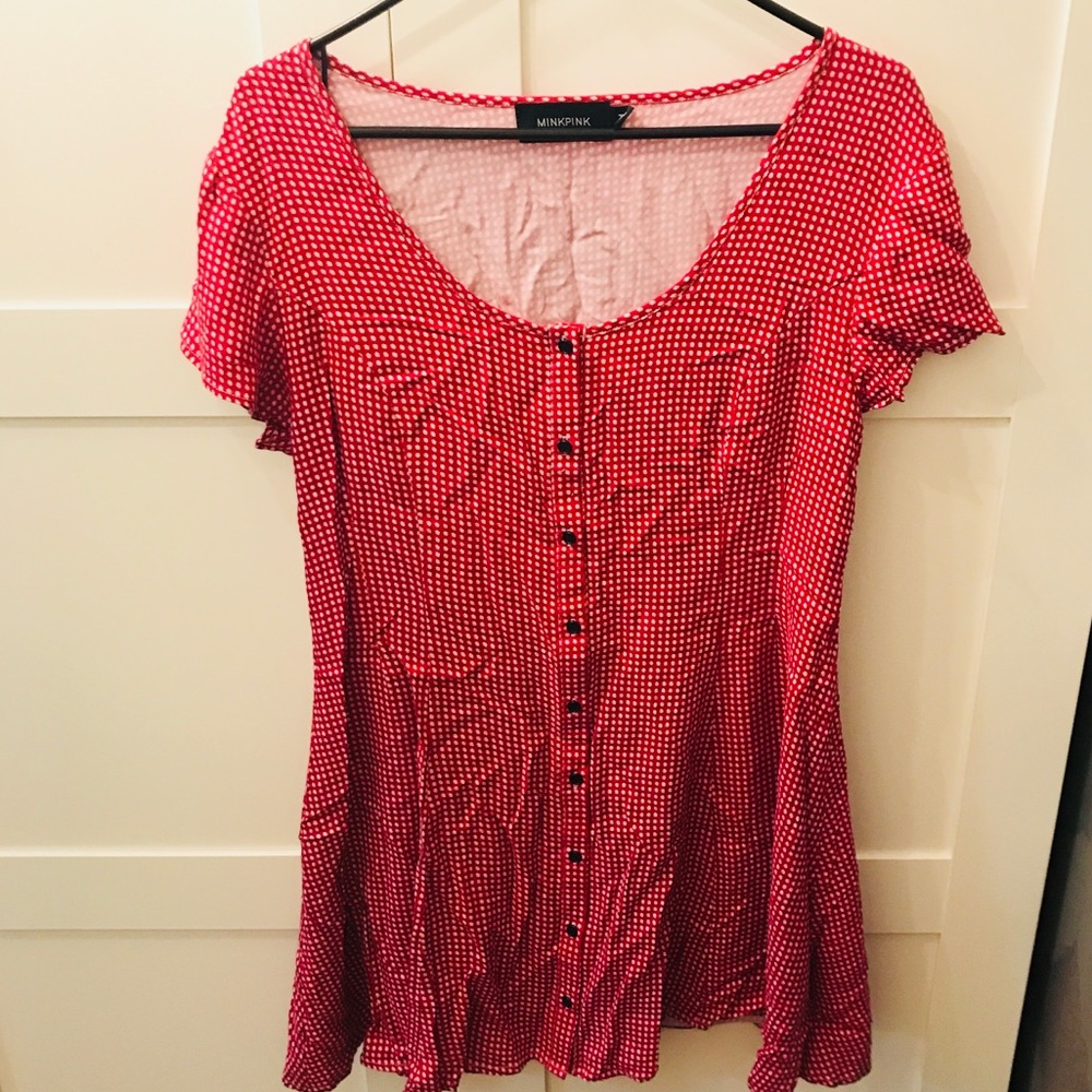 Minkpink polka dot dress